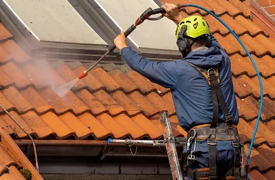Démoussage et hydrofuge de toiture à Montpouillan